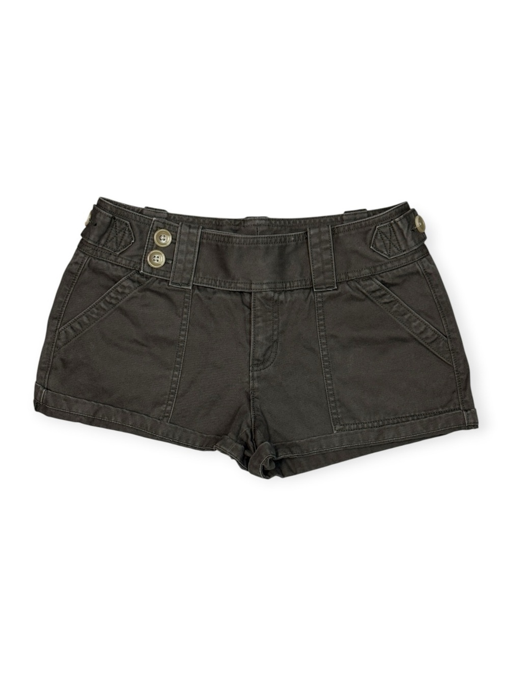 Banana Republic Olive Green Utility Micro Shorts